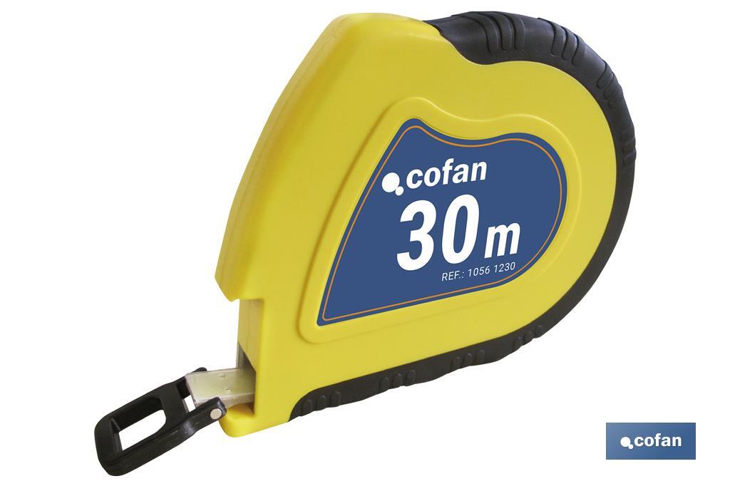 CINTA MÉTRICA ACERO RECUBR. NYLON  50 Mts