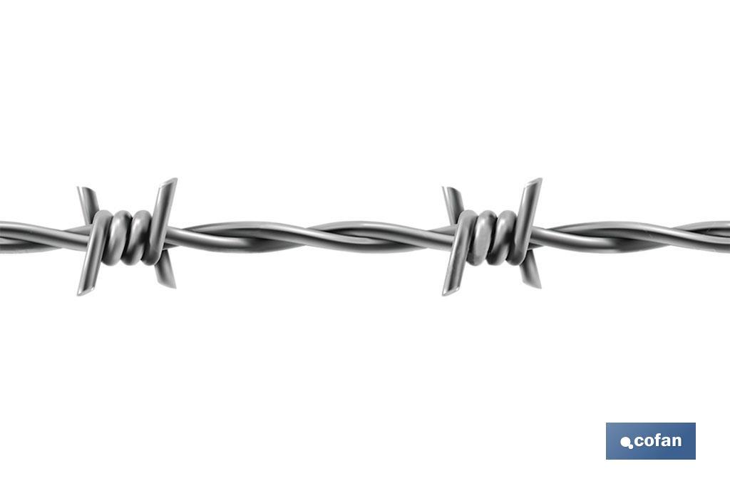 ALAMBRE DE ESPINO GALVANIZADO 1,7mm X 50m