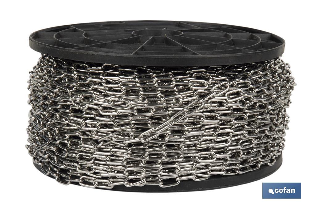 CADENA CALIBRADA DIN 766 M4 INOX A4 (METRO)