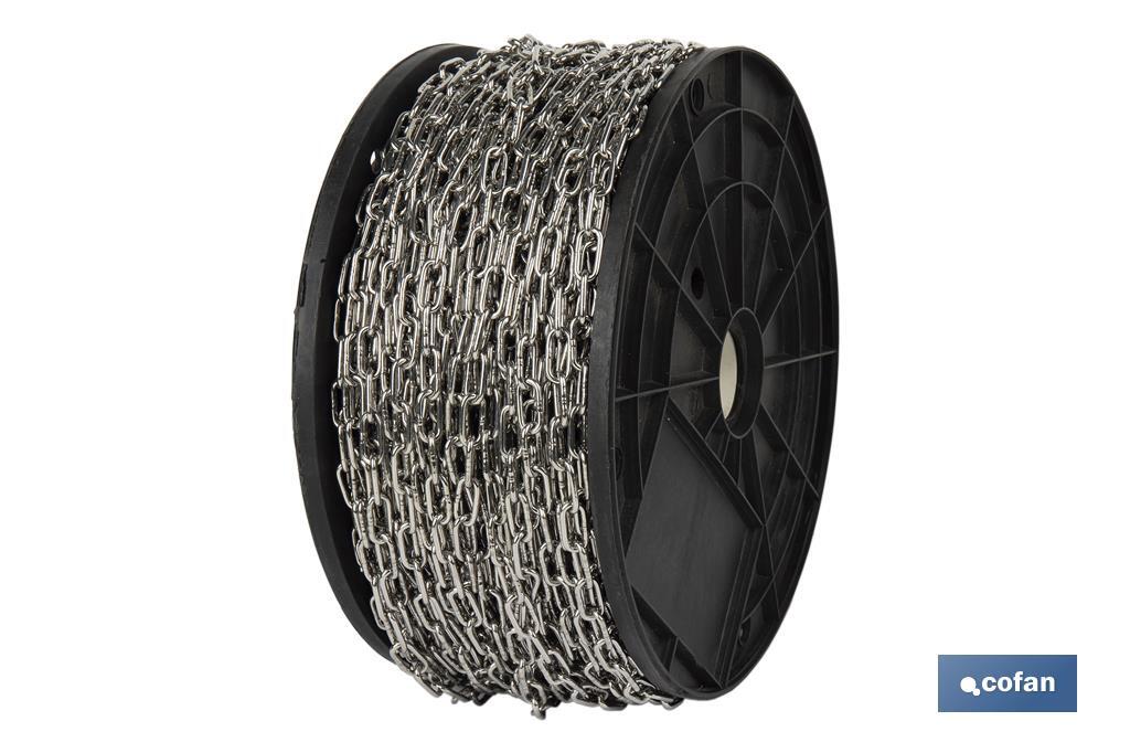 CADENA CALIBRADA DIN 766 M5 INOX A4 (METRO)