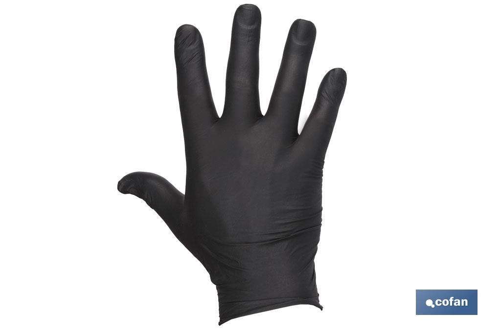 CAJA 100 UNDS. GUANTES DE NITRILO NEGRO T - XL