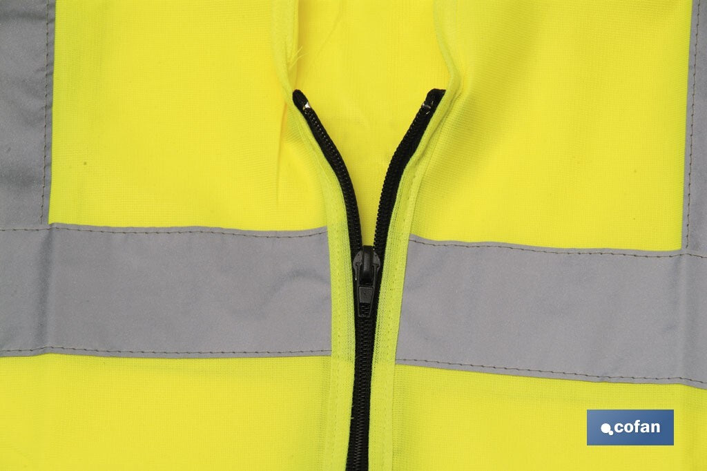 CHALECO AMARILLO CON CREMALLERA T-XXL