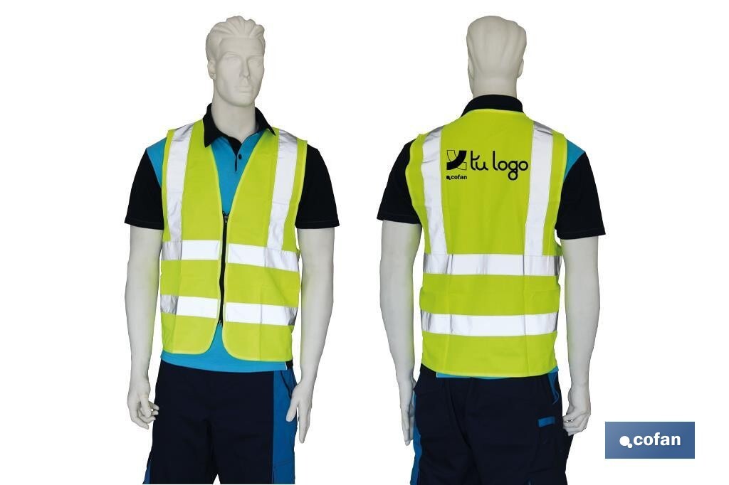 CHALECO AMARILLO CON CREMALLERA T-XXL
