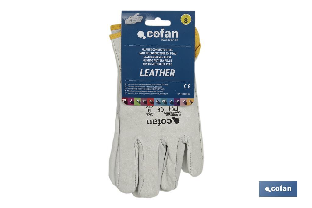 GUANTE CONDUCTOR DE PIEL TALLA 10