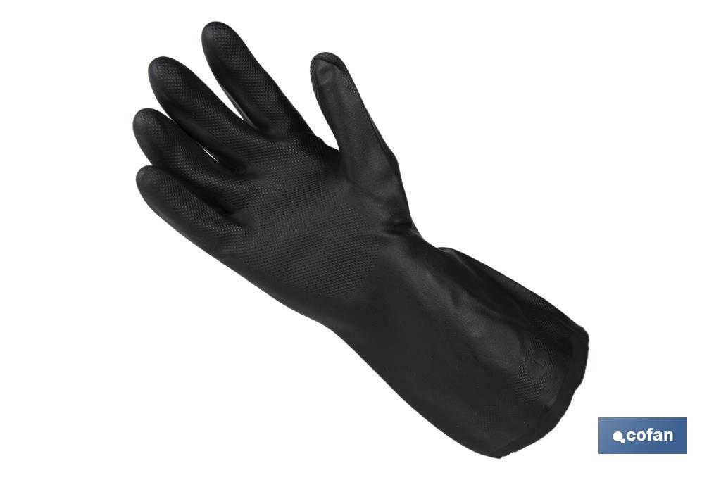 GUANTE NEGRO NEOPRENO 100% T 9 VENTA UNITARIA