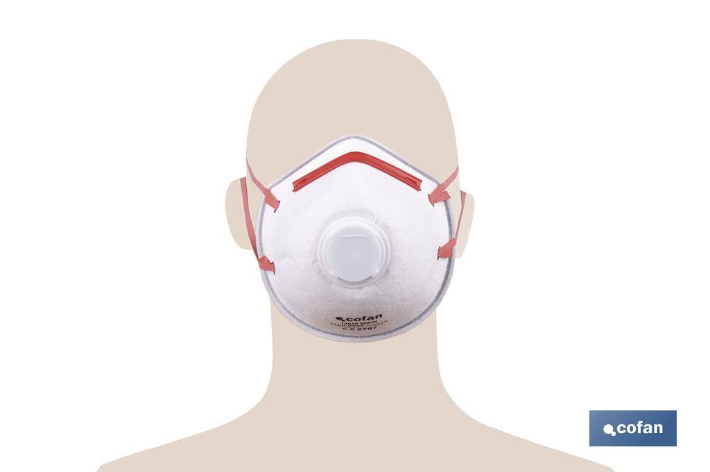 MASCARILLA PROTEC. C/VALVULA CE FFP3 NR