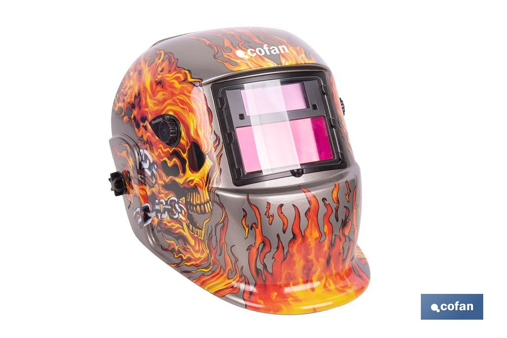 CASCO DE SOLDADURA AUTOMÁTICO FIRE SKULL (ARC/MIG/MAG/TIG)