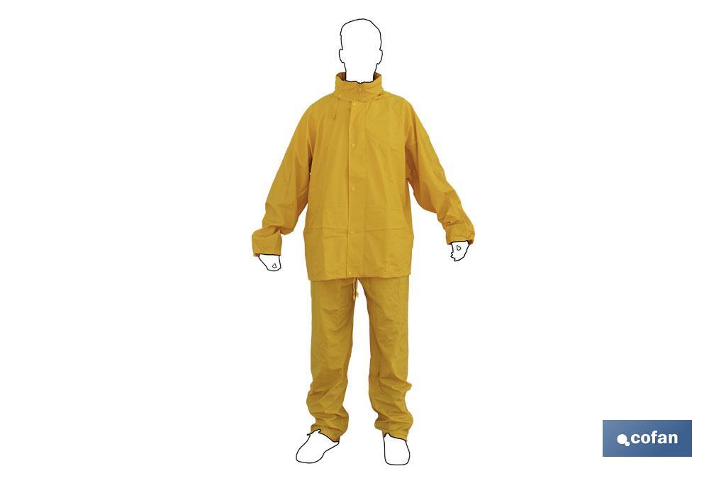 TRAJE DE AGUA PU/PVC AZUL TALLA XXXL