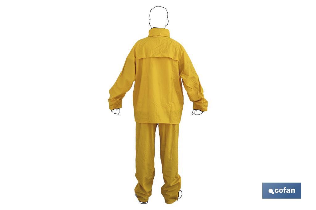 TRAJE DE AGUA PU/PVC AZUL TALLA XXL