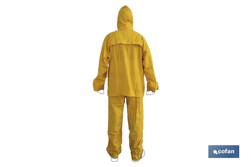 TRAJE DE AGUA PU/PVC AZUL TALLA XXL