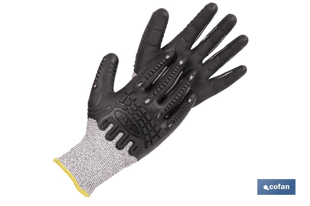 GUANTE PROTECTION 360 TPE ANTI IMPACTO Y ANTICORTE T-9 VENTA UNITARIA