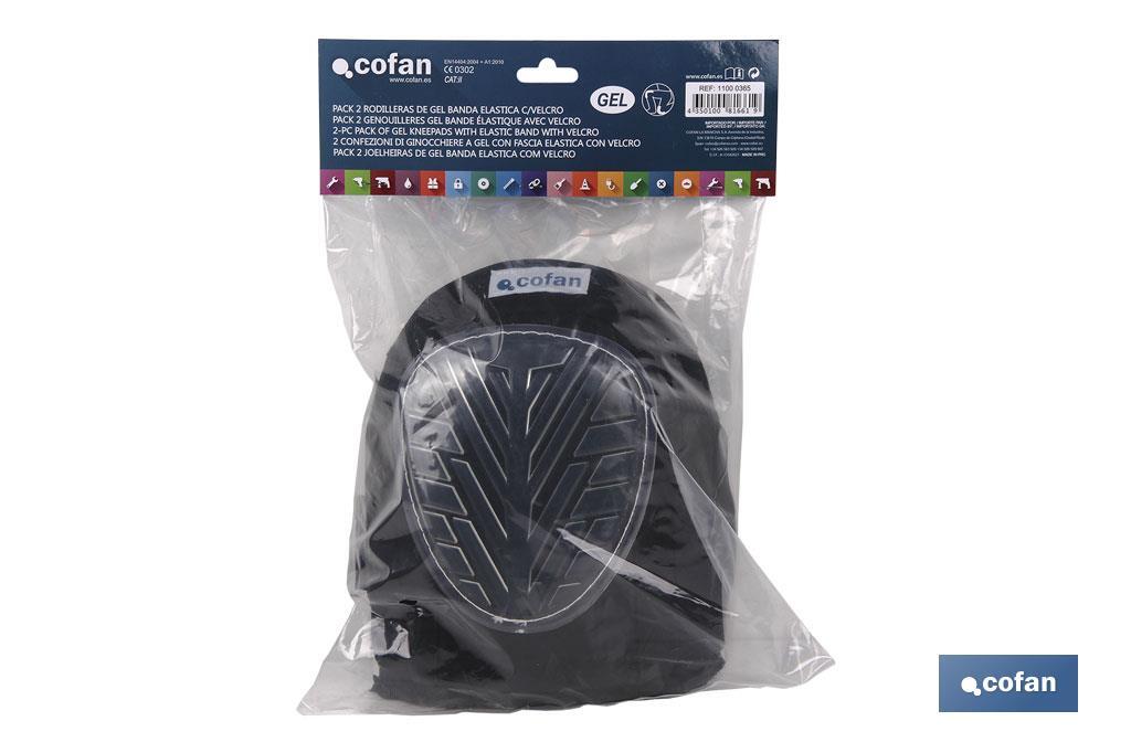 PACK 2 RODILLERAS DE GEL BANDA ELASTICA C/VELCRO