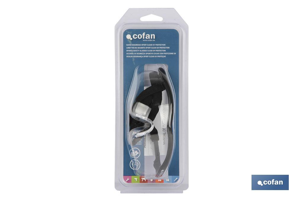 GAFAS SEGURIDAD SPORT CLEAR UV PROTECTION