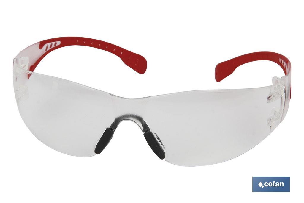 GAFAS SEGURIDAD SUPER LIGERA 18Grs LENTE CLARA