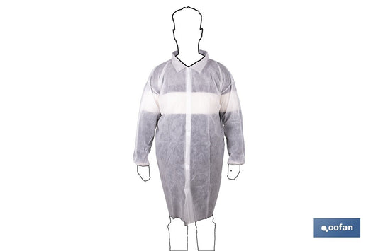 BATA BLANCA DESECHABLE DE PP TALLA ÚNICA