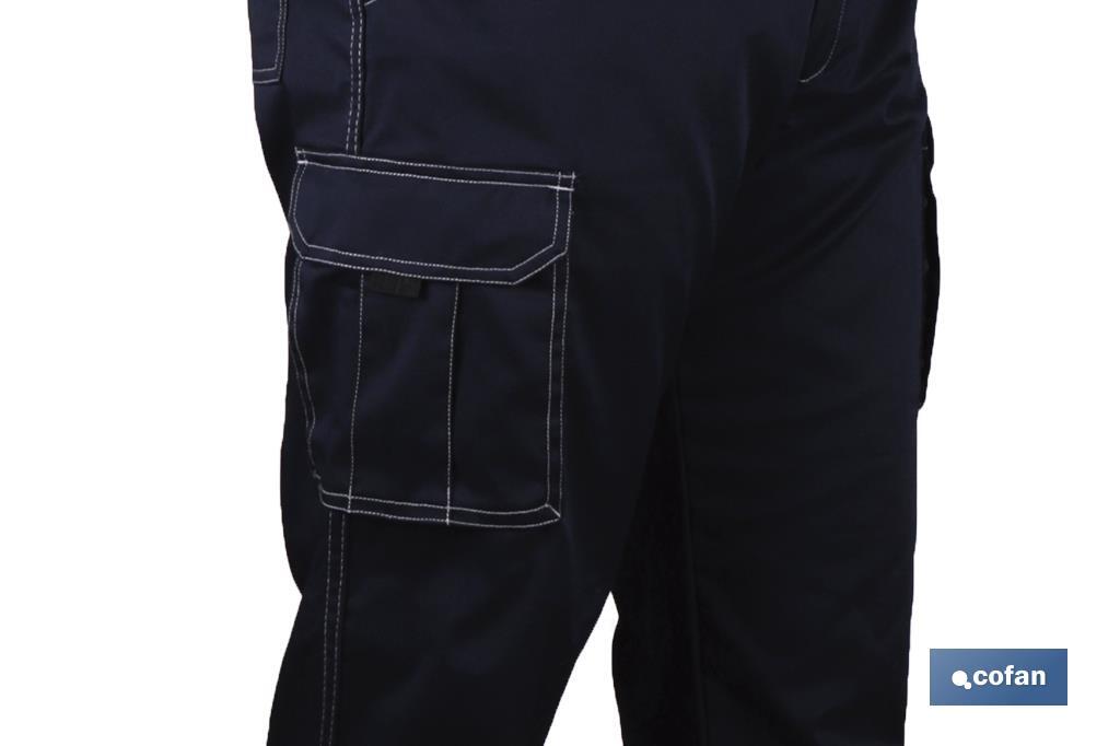 PANTALÓN DE TRABAJO TIPO DENIM MODELO GRASBERG 240 G/M2 AZUL TALLA 54