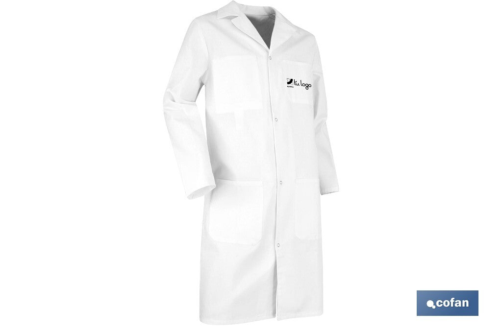 BATA BLANCA PALETTE 100% ALGODÓN T-XS