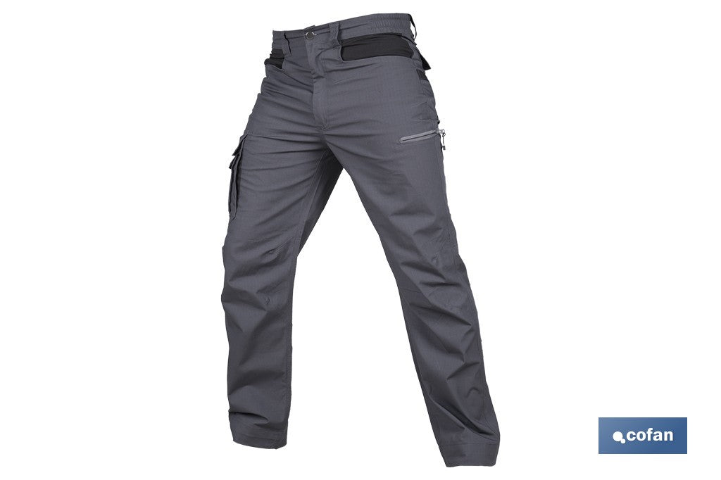 PANTALÓN DE TRABAJO LOKI ELASTANO 215 G/M2 GRIS ANTRACITA TALLA 44