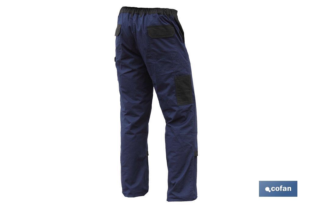 PANTALON TRAB. FLEX. JANO REGULAR FIT MAR/NEGRO T-62