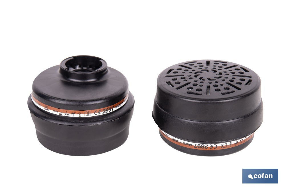 SET DE 2 FILTROS TIPO A1P3 (ADAPTABLES A MÁSCARA FACIAL)