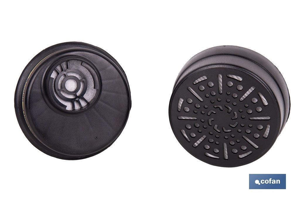 SET DE 2 FILTROS TIPO ABEK1P3 (ADAPTABLES A MÁSCARA FACIAL)