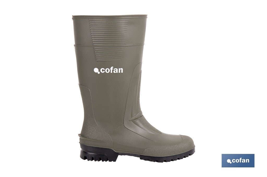 BOTA ALTA DE AGUA PVC VERDE TALLA 41