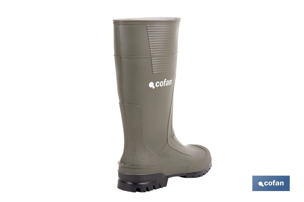 BOTA ALTA DE AGUA PVC VERDE TALLA 37