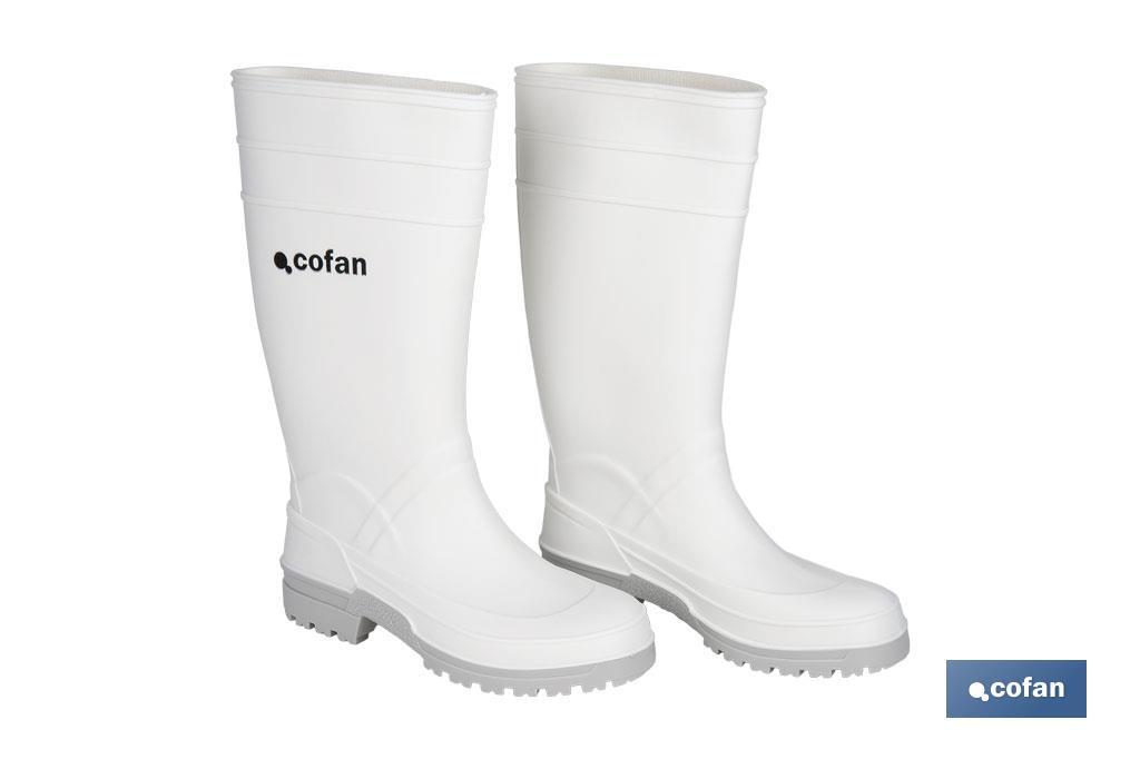 BOTA AGUA PVC BLANCA TALLA 44