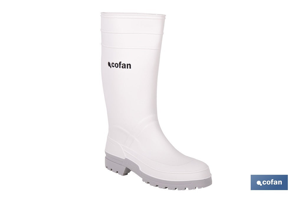 BOTA AGUA PVC BLANCA TALLA 46