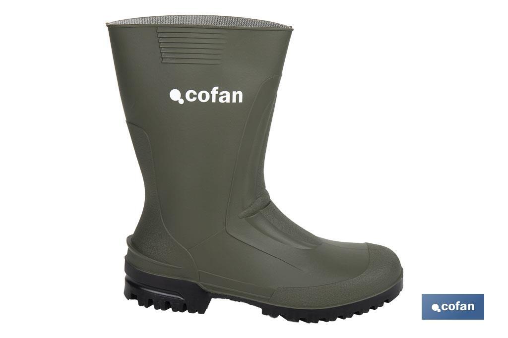 BOTA PVC VERDE MEDIA CAÑA TALLA 45