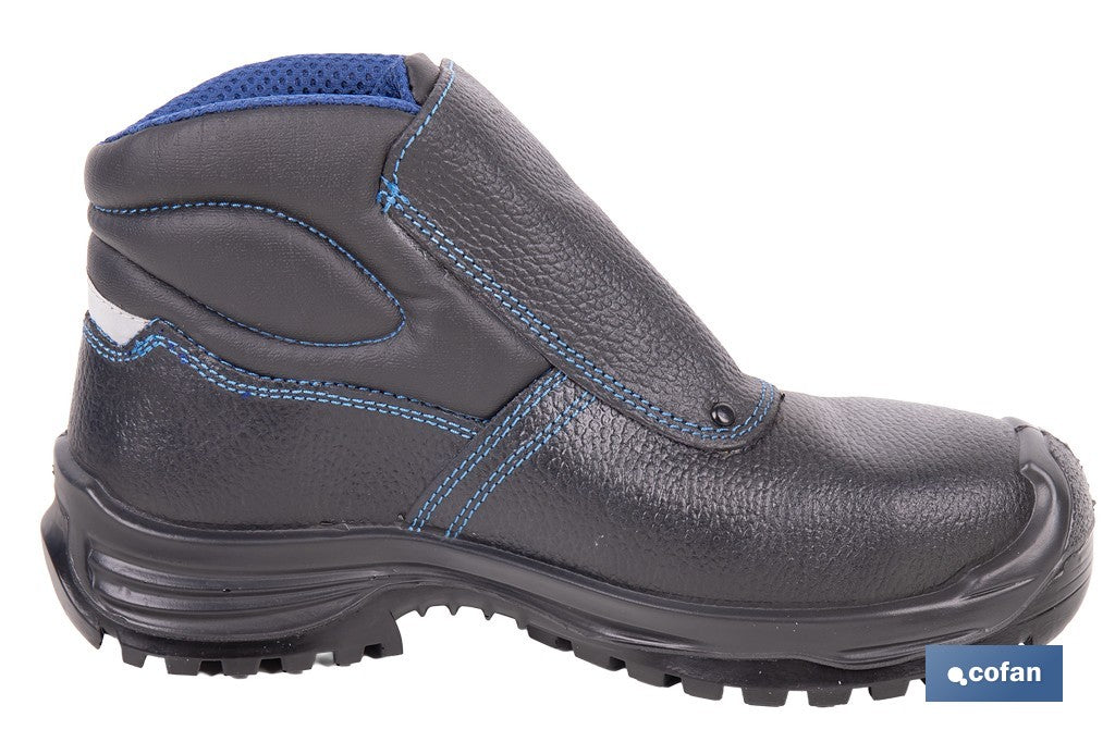 BOTA PIEL NEGRO CIERRE VELCRO S3 MODELO URIAN T 39