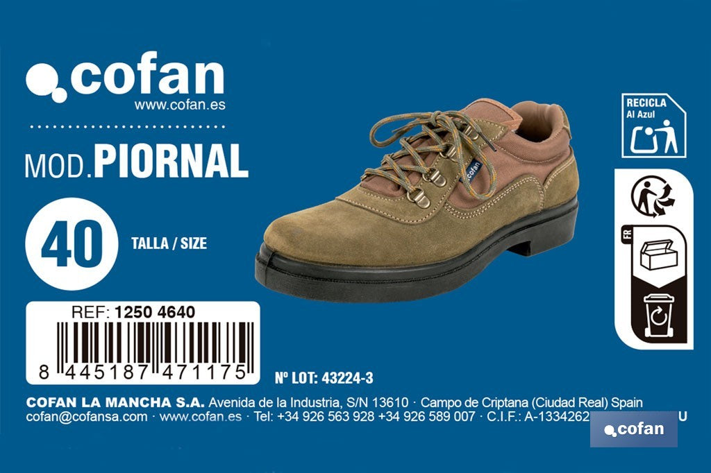 ZAPATILLAS TREKKING KAKI MODELO PIORNAL TALLA 40
