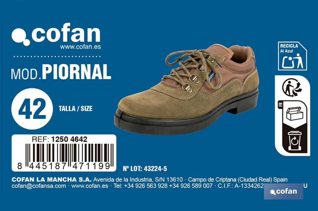 ZAPATILLAS TREKKING KAKI MODELO PIORNAL TALLA 42