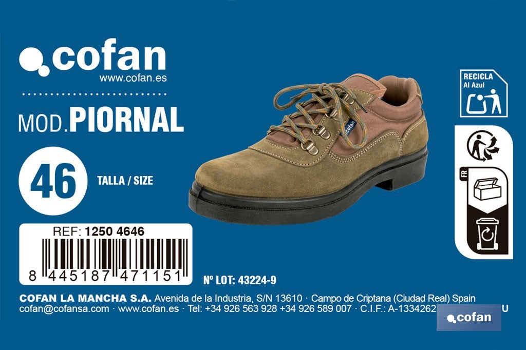 ZAPATILLAS TREKKING KAKI MODELO PIORNAL TALLA 46
