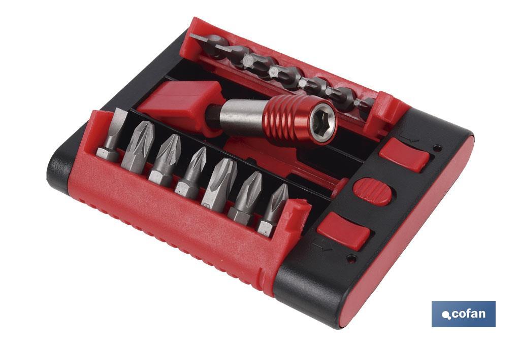 SET PUNTAS ADAPTADOR PH, PZ, TORX, SL  (15 pcs.)