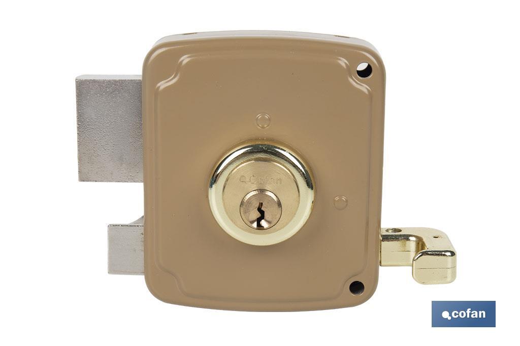 CERRADURA SOBREPONER C/CERRADERO 140mm DERECHA