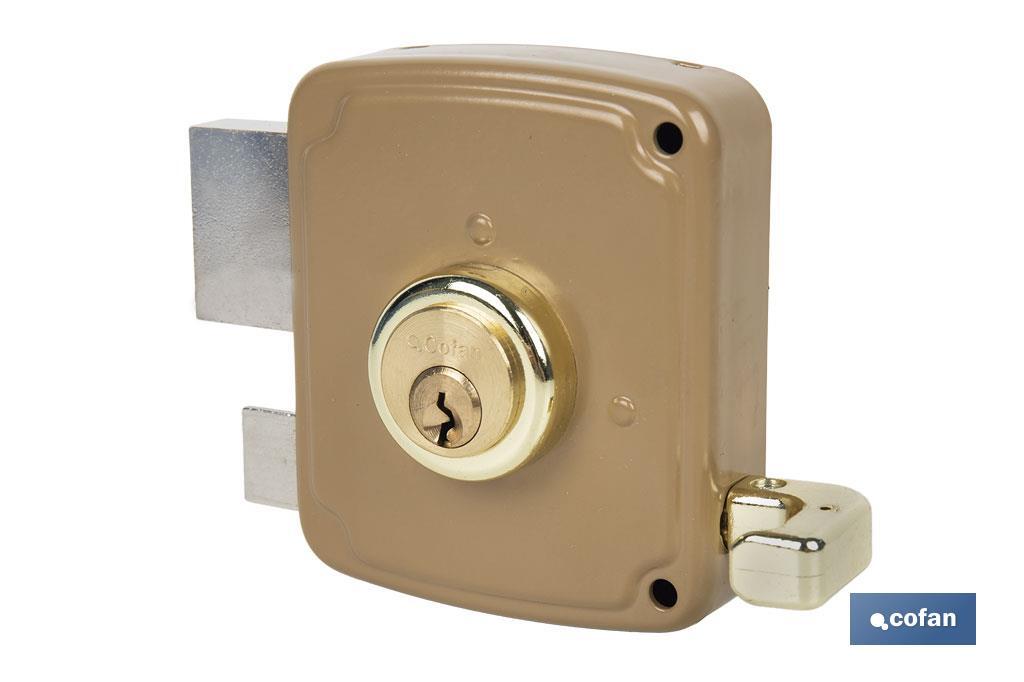 CERRADURA SOBREPONER C/CERRADERO 100mm DERECHA