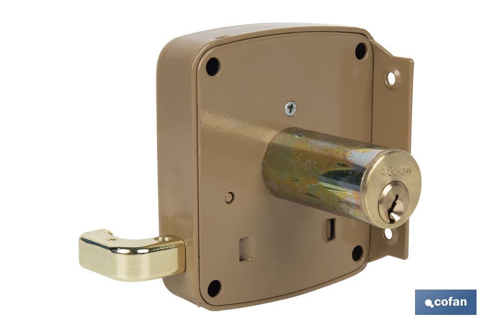 CERRADURA SOBREPONER C/CERRADERO 120mm DERECHA