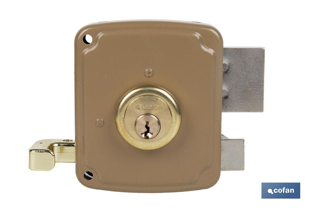 CERRADURA SOBREPONER C/CERRADERO 120mm IZQUERDA