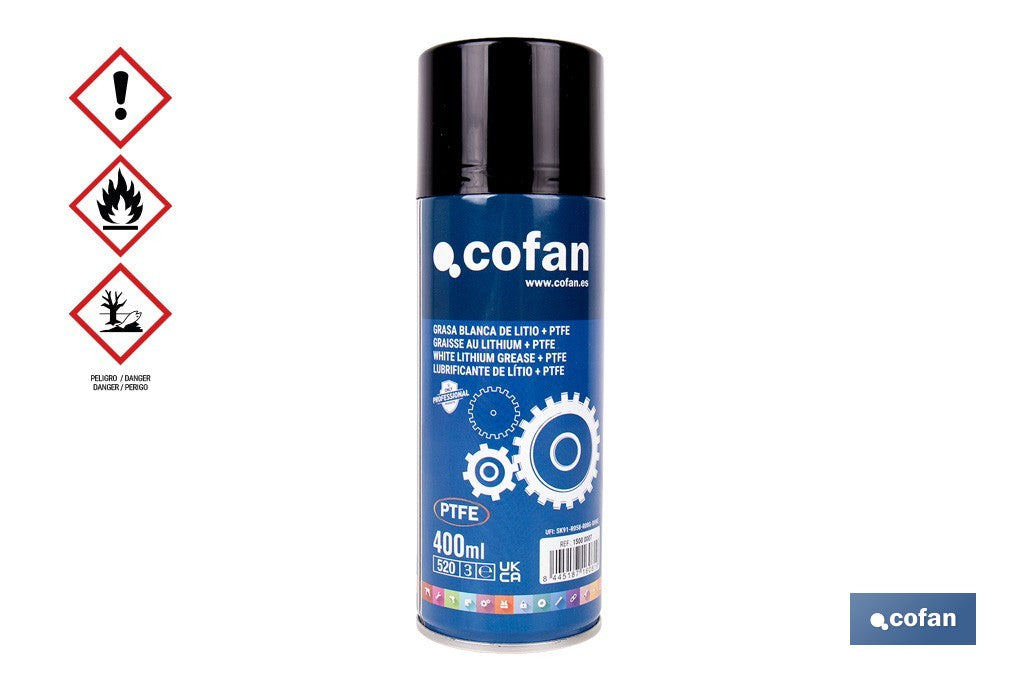 GRASA BLANCA DE LITIO+PTFE 400 ML