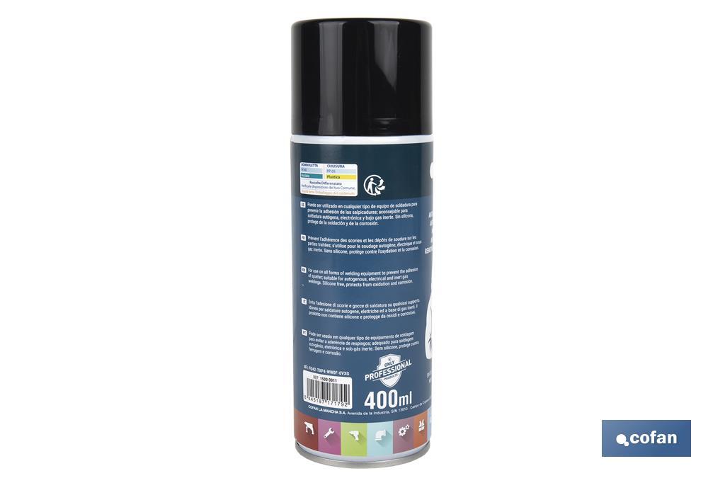 ANTIADHESIVO PARA SOLDADURAS 400 ML
