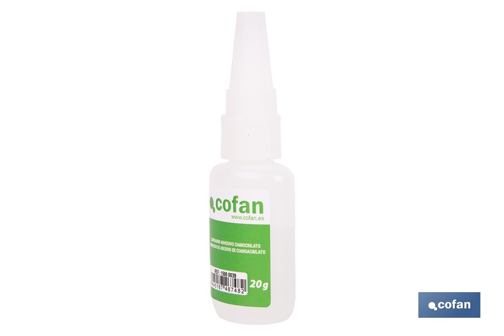 LIMPIADOR DE ADHESIVO CIANOACRILATO 20 G