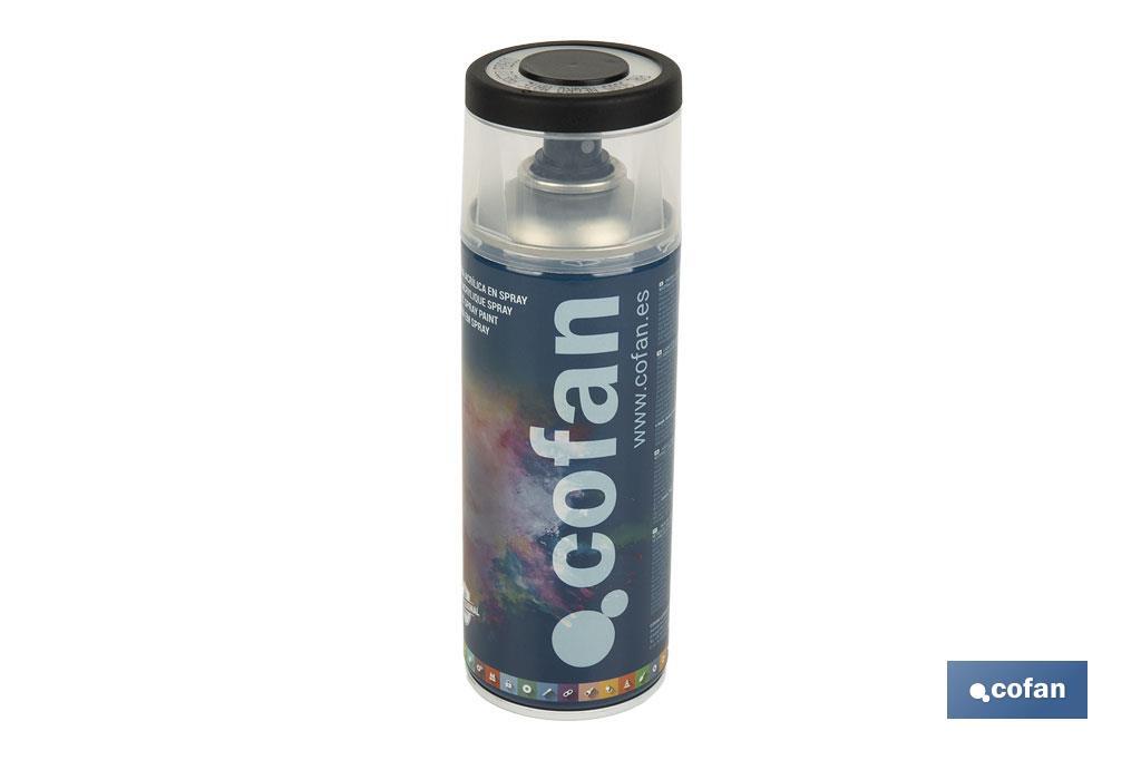PINTURA ACRIL. 400ML 9005-NEGRO MATE