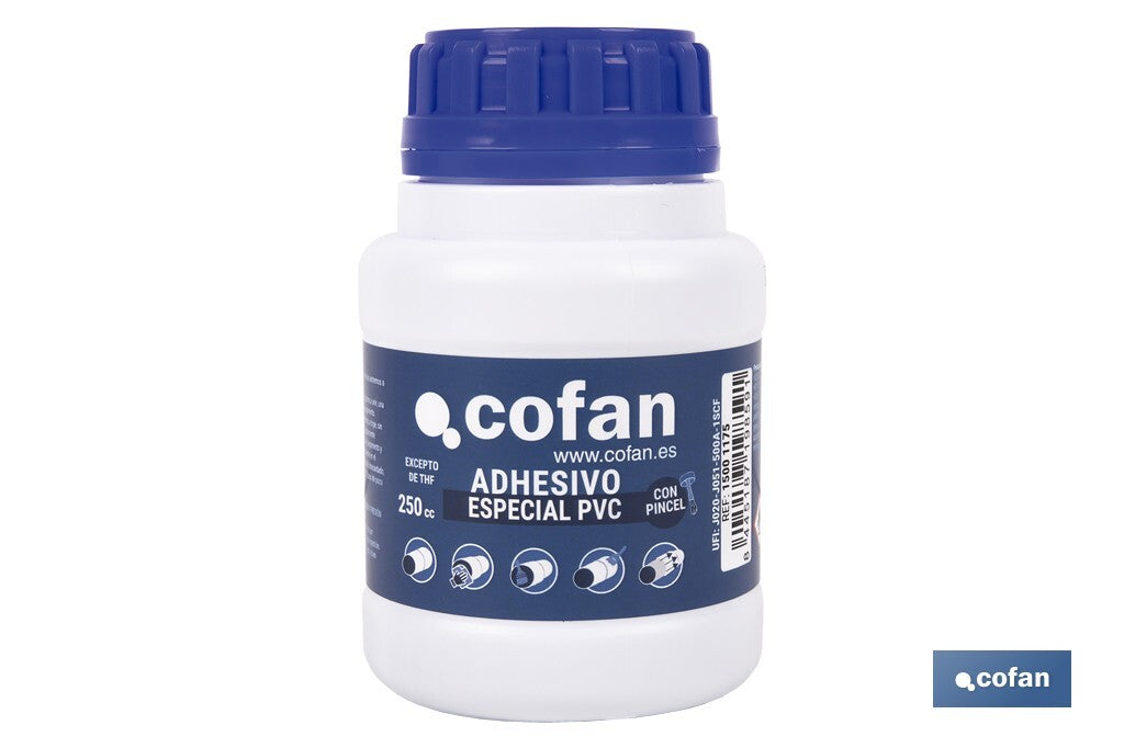 ADHESIVO PARA PVC 250 ML AGUA POTABLE