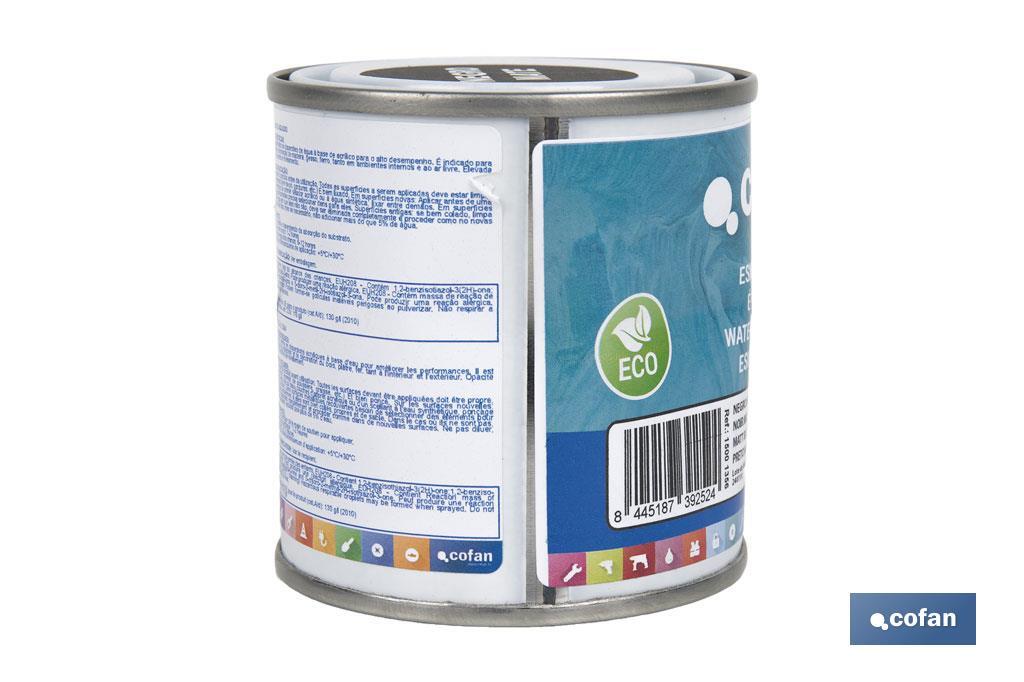 ESMALTE AL AGUA (125 ML) NEGRO MATE