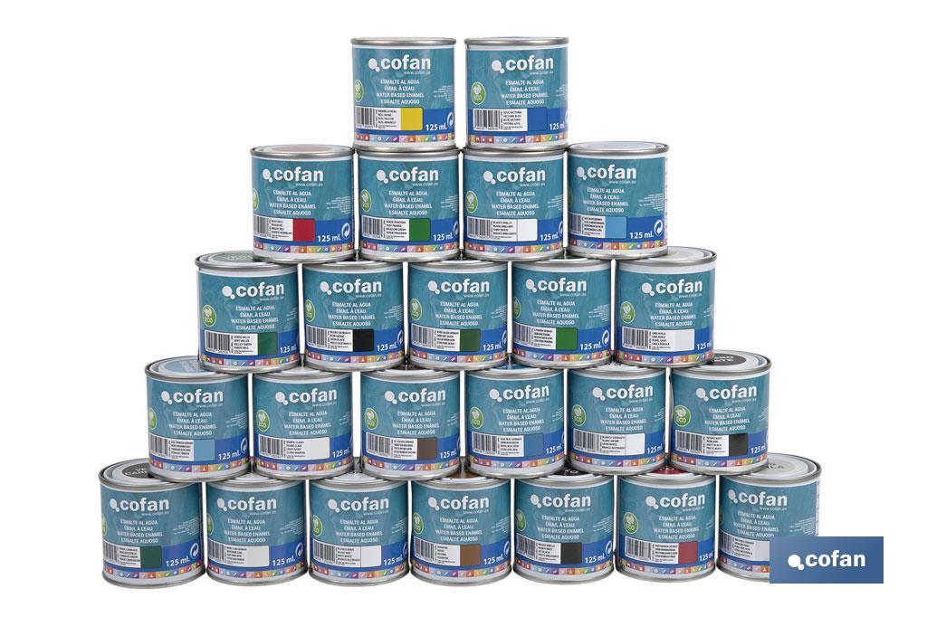ESMALTE AL AGUA (125 ML) NEGRO MATE