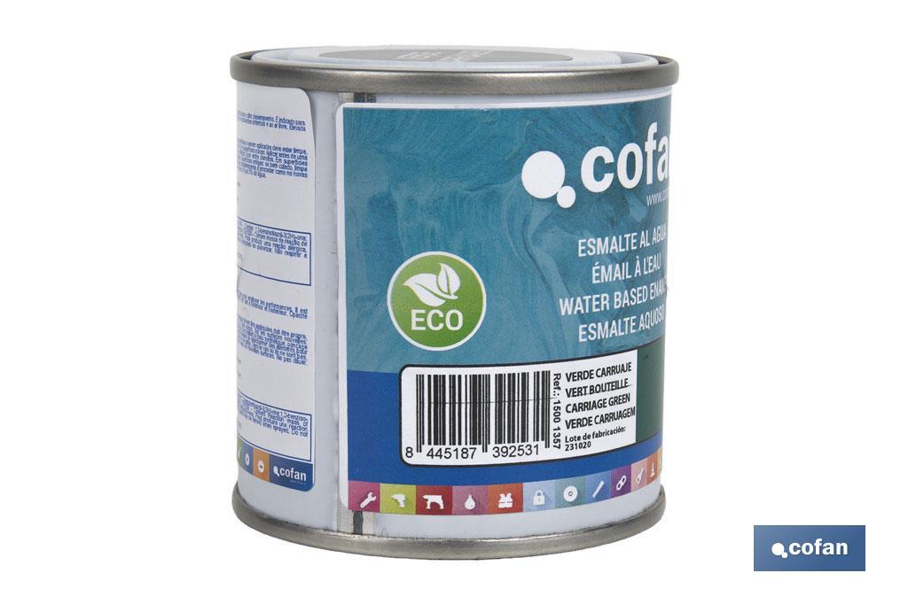 ESMALTE AL AGUA (125 ML) VERDE CARRUAJE BRILLO