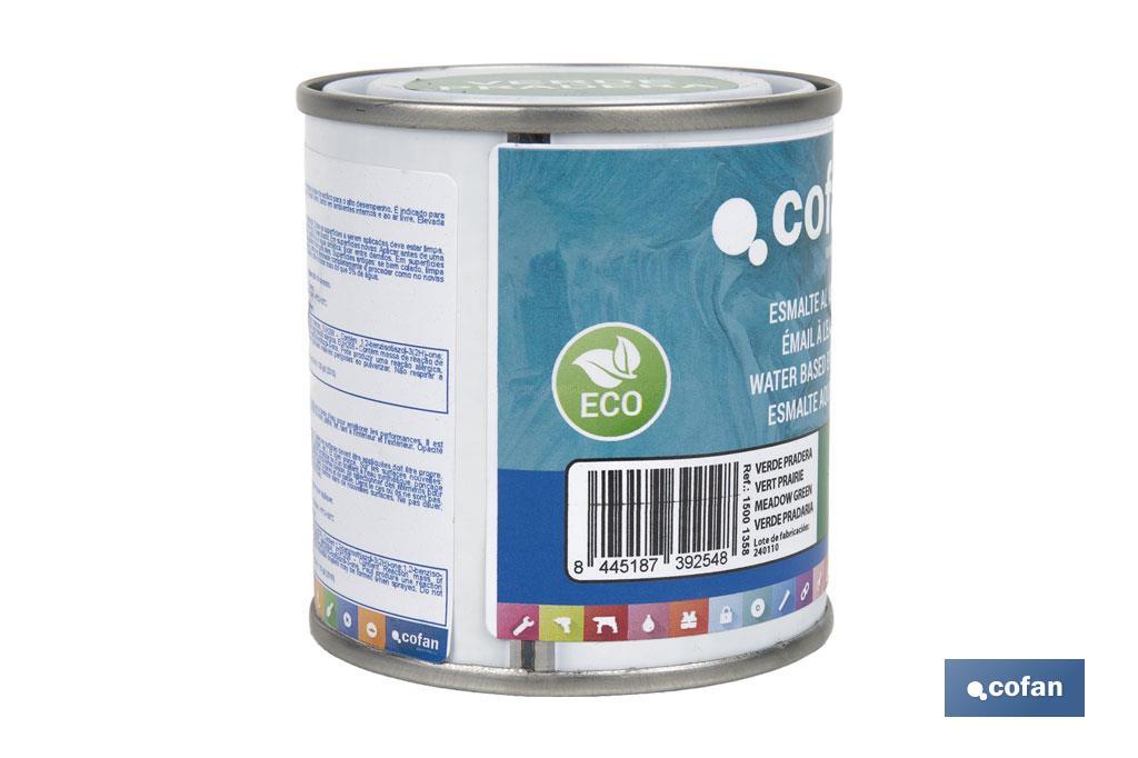 ESMALTE AL AGUA (125 ML) VERDE PRADERA BRILLO