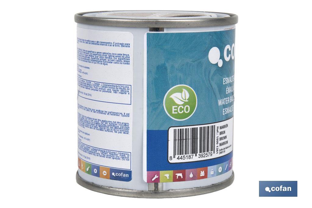 ESMALTE AL AGUA (125 ML) MARRÓN BRILLO