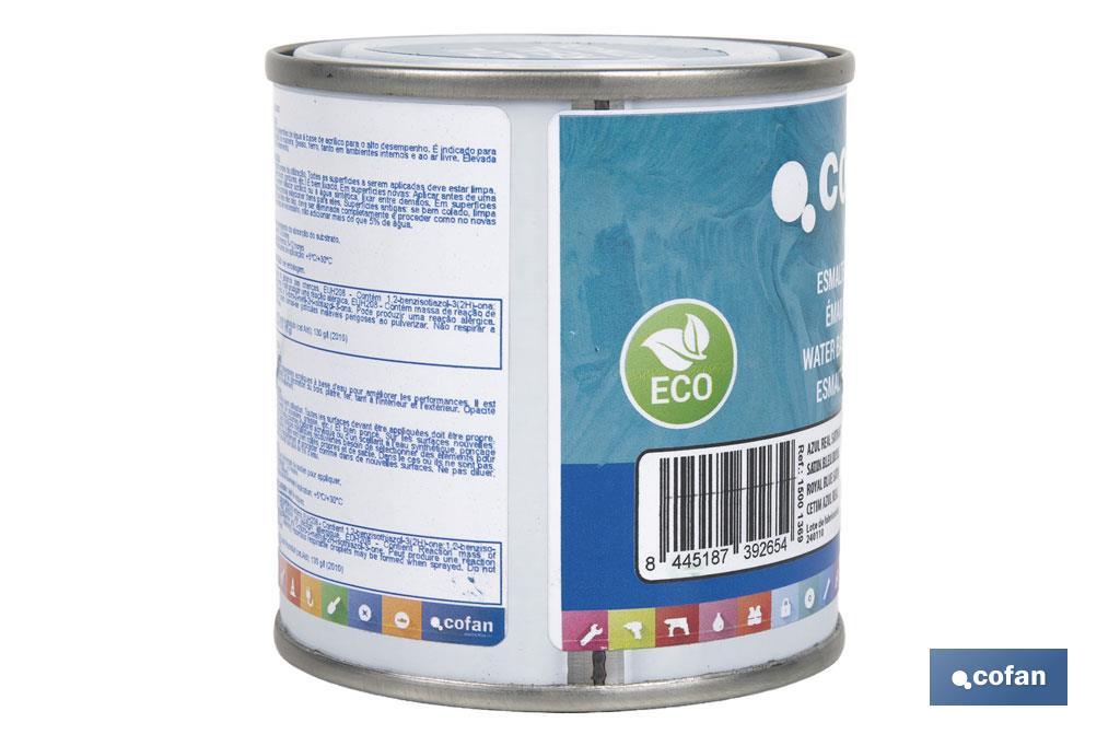 ESMALTE AL AGUA (125 ML) AZUL REAL SATINADO